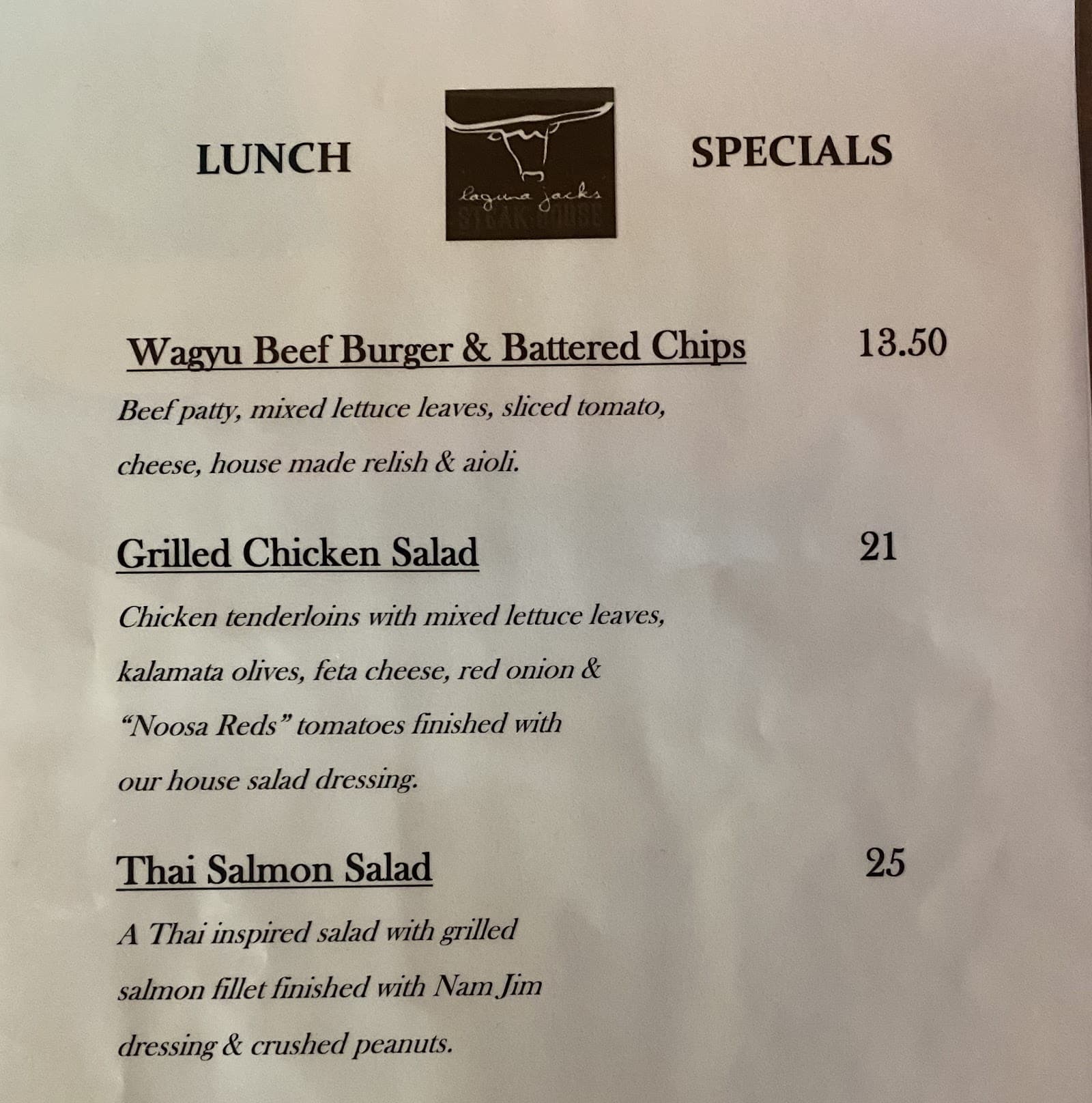 Laguna Jacks Restaurant & Cellar — Noosa Heads, Sunshine Coast