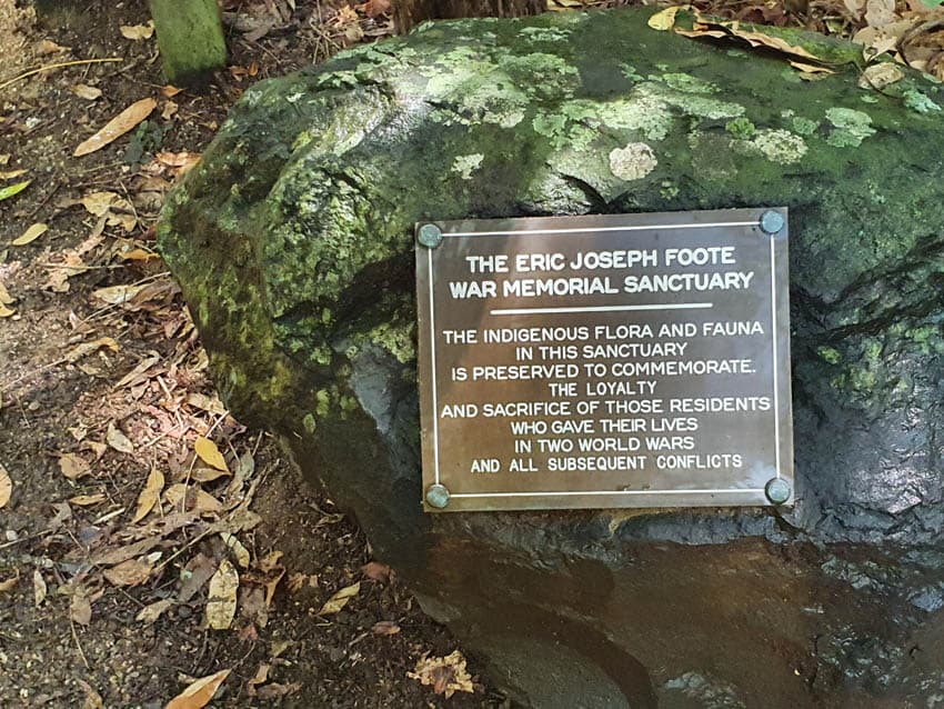 Eric Joseph Foote War Memorial Sanctuary